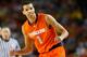ATLANTA, GA - APRIL 06: Michael Carter-Williams #1 of the Syracuse Orange reacts in the first half against the Michigan Wolverines during the 2013 NCAA Men's Final Four Semifinal at the Georgia Dome on April 6, 2013 in Atlanta, Georgia. (Photo by Kevin C. Cox/Getty Images)