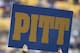 October 27, 2012; Pittsburgh, PA, USA; Pittsburgh Panthers cheerleader entertains the fans against the Temple Owls during the first quarter at Heinz Field. The Pittsburgh Panthers won 47-17. Mandatory Credit: Charles LeClaire-USA TODAY Sports