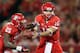 TUCSON, AZ - NOVEMBER 23: quarterback Matt Scott #10 of the Arizona Wildcats hands off the football to running back Ka'Deem Carey #25 during the college football game against the Arizona State Sun Devils at Arizona Stadium on November 23, 2012 in Tucson, Arizona. The Sun Devils defeated the Wildcats 41-34. (Photo by Christian Petersen/Getty Images)