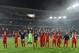 TURIN, ITALY - APRIL 10: Players of FC Bayern Muenchen celebrate victory at the end of the UEFA Champions League quarter-final second leg match between Juventus and FC Bayern Muenchen at Juventus Arena on April 10, 2013 in Turin, Italy. (Photo by Valerio Pennicino/Getty Images)