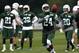 CORTLAND, NY - JULY 27: Darrelle Revis #24 of the New York Jets works out at Jets Training Camp at SUNY Cortland on July 27, 2012 in Cortland, New York. (Photo by Jeff Zelevansky/Getty Images)