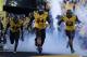 COLUMBIA , MO - SEPTEMBER 8: Sheldon Richardson #34 of the Missouri Tigers leads his team onto the field before their game against the Georgia Bulldogs at Memorial Stadium on September 8, 2012 in Columbia, Missouri. (Photo by Ed Zurga/Getty Images)