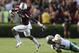 COLUMBIA, SC - SEPTEMBER 15: Ace Sanders #1 of the South Carolina Gamecocks rushes up field after making a catch during the first half against Calvin James #11 of the UAB Blazers in their NCAA college football game on September 15, 2012 at Williams Brice Stadium in Columbia, South Carolina. (Photo By Mary Ann Chastain/Getty Images)
