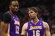 The Los Angeles Lakers' twin towers.