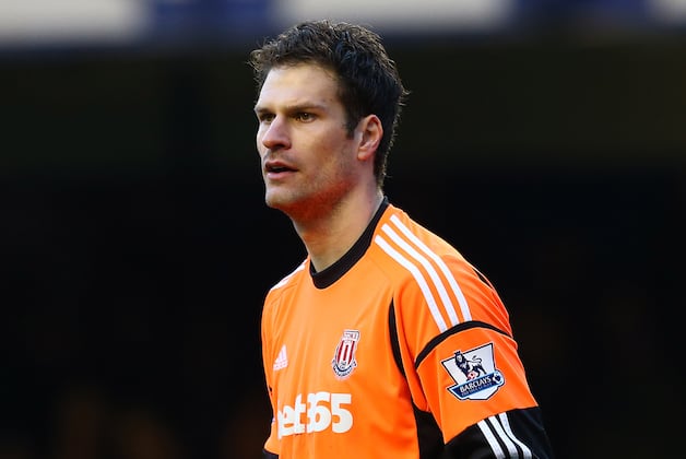 Stoke Goalkeeper Asmir Begovic Concentrating on Relegation Fight