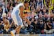 DENVER, CO - MARCH 07: Andre Iguodala #9 of the Denver Nuggets celebrates a three point basket against the Los Angeles Clippers at the Pepsi Center on March 7, 2013 in Denver, Colorado. The Nuggets defeated the Clippers 107-92. NOTE TO USER: User expressly acknowledges and agrees that, by downloading and or using this photograph, User is consenting to the terms and conditions of the Getty Images License Agreement. (Photo by Doug Pensinger/Getty Images)