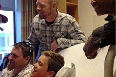 Visiting Aaron Hern Brightens Days for Oakland A's Players