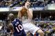 INDIANAPOLIS, IN - APRIL 21: Tyler Hansbrough #50 of the Indiana Pacers grabs a rebound against the Atlanta Hawks during Game One of the Eastern Conference Quarterfinals of the 2013 NBA Playoffs at Bankers Life Fieldhouse on April 21, 2013 in Indianapolis, Indiana. NOTE TO USER: User expressly acknowledges and agrees that, by downloading and or using this photograph, User is consenting to the terms and conditions of the Getty Images License Agreement. (Photo by Andy Lyons/Getty Images)