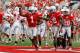 COLUMBUS, OH - SEPTEMBER 1: Bradley Roby #1 of the Ohio State Buckeyes celebrates scoring a touchdown after Zac Murphy #45 of the Miami Redhawks fumbled a punt during the third quarter on September 1, 2012 at Ohio Stadium in Columbus, Ohio. Ohio State defeated Miami 56-10. (Photo by Kirk Irwin/Getty Images)