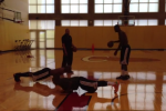 Watch: LeBron Makes Chalmers and Allen Do Push-Ups