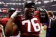 NEW ORLEANS, LA - JANUARY 09: D.J. Fluker #76 and William Ming #56 of the Alabama Crimson Tide celebrate after defeating Louisiana State University Tigers in the 2012 Allstate BCS National Championship Game at Mercedes-Benz Superdome on January 9, 2012 in New Orleans, Louisiana. Alabama won the game by a score of 21-0. (Photo by Chris Graythen/Getty Images)