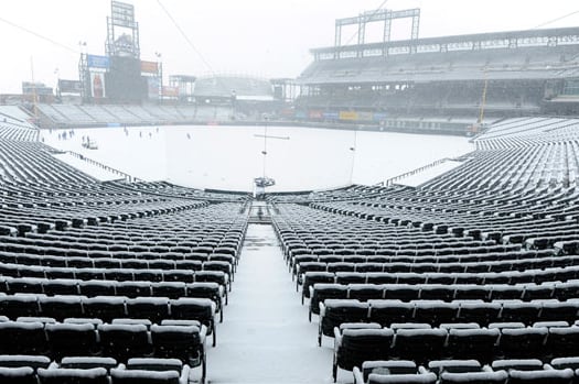 Rockies Set Franchise Record for Coldest First Pitch