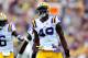 BATON ROUGE, LA - SEPTEMBER 01: Barkevious Mingo #49 of the LSU Tigers celebrates a tackle for a loss of yards against the North Texas Mean Green at Tiger Stadium on September 1, 2012 in Baton Rouge, Louisiana. LSU would win 41-14. (Photo by Stacy Revere/Getty Images)