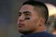 SOUTH BEND, IN - OCTOBER 20: Manti T'eo #5 of the Notre Dame Fighting Irish keeps an eye on the game against the BYU Cougars at Notre Dame Stadium on October 20, 2012 in South Bend, Indiana. Notre Dame defeated BYU 17-14. (Photo by Jonathan Daniel/Getty Images)