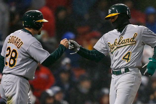 A's Pound Red Sox 13-0 in Boston