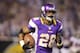 MINNEAPOLIS, MN - OCTOBER 25: Adrian Peterson #28 of the Minnesota Vikings runs the ball into the end zone for a touchdown against the Tampa Bay Buccaneers at the Hubert H. Humphrey Metrodome on October 25, 2012 in Minneapolis, Minnesota. (Photo by Adam Bettcher/Getty Images)