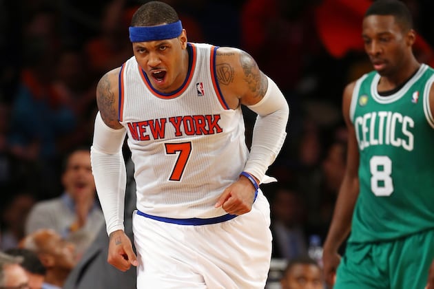 Knicks' Anthony Emerging as Celtics' Worst Fear