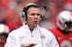 COLUMBUS, OH - NOVEMBER 24: Head coach Urban Meyer of the Ohio State Buckeyes shouts instructions to his team during the first half of a game against the Michigan Wolverines at Ohio Stadium on November 24, 2012 in Columbus, Ohio. Ohio State defeated Michigan 26-21. (Photo by Jamie Sabau/Getty Images)