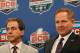 NEW ORLEANS, LA - JANUARY 08: Head coach Nick Saban of the Alabama Crimson Tide and head coach Les Miles of the LSU Tigers pose with The Coaches' Trophy during the Allstate BCS Championship Press Conference on January 8, 2012 in New Orleans, Louisiana. (Photo by Kevin C. Cox/Getty Images)