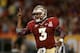 MIAMI GARDENS, FL - JANUARY 01: EJ Manuel #3 of the Florida State Seminoles celebrates after he scored a 9-yard rushing touchdown in the fourth quarter against the Northern Illinois Huskies during the Discover Orange Bowl at Sun Life Stadium on January 1, 2013 in Miami Gardens, Florida. (Photo by Streeter Lecka/Getty Images)