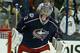 COLUMBUS, OH - JANUARY 21: Sergei Bobrovsky #72 of the Columbus Blue Jackets skates to his net prior to the start of the shootout against the Detroit Red Wings on January 21, 2013 at Nationwide Arena in Columbus, Ohio. (Photo by Kirk Irwin/Getty Images)