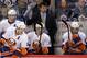 WINNIPEG, CANADA - APRIL 20: New York Islanders' head coach Jack Capuano gestures from the bench during third period action in a game against the Winnipeg Jets on April 20, 2013 at the MTS Centre in Winnipeg, Manitoba, Canada. (Photo by Marianne Helm/Getty Images)