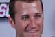 Kasey Kahne smiles while answering media questions at Daytona. Credit: Dwight Drum