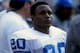 4 Oct 1998: Running back Barry Sanders #20 of the Detroit Lions looks on during a game against the Chicago Bears at Soldier Field in Chicago, Illinois. The Bears defeated the Lions 31-27.