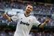 MADRID, SPAIN - APRIL 20: Karim Benzema of Real Madrid celebrates scoring his sides second goal during the la Liga match between Real Madrid CF and Real Betis Balompie at Estadio Santiago Bernabeu on April 20, 2013 in Madrid, Spain. (Photo by Jasper Juinen/Getty Images)