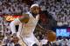 MIAMI, FL - APRIL 23: LeBron James #6 of the Miami Heat drives during Game 2 of the Eastern Conference Quarterfinals of the 2013 NBA Playoffs against the Milwaukee Bucksat American Airlines Arena on April 23, 2013 in Miami, Florida. NOTE TO USER: User expressly acknowledges and agrees that, by downloading and or using this photograph, User is consenting to the terms and conditions of the Getty Images License Agreement. (Photo by Mike Ehrmann/Getty Images)
