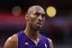 LOS ANGELES, CA - APRIL 07: Kobe Bryant #24 of the Los Angeles Lakers reacts as he walks down court during the NBA game against the Los Angeles Clippers at Staples Center on April 7, 2013 in Los Angeles, California. The Clippers defeated the Lakers 109-95. NOTE TO USER: User expressly acknowledges and agrees that, by downloading and or using this photograph, User is consenting to the terms and conditions of the Getty Images License Agreement. (Photo by Christian Petersen/Getty Images)