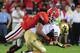 ATHENS, GA - SEPTEMBER 22: Jordan Rodgers #11 of the Vanderbilt Commodores is sacked on a 4th down play by Jarvis Jones #29 of the Georgia Bulldogs at Sanford Stadium on September 22, 2012 in Athens, Georgia. (Photo by Scott Cunningham/Getty Images)