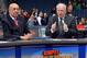 Feb 9, 2013; South Bend, IN, USA; Notre Dame Fighting Irish former coach Digger Phelps (right) speaks on the set of ESPN College Gameday before the game between the Notre Dame Fighting Irish and the Louisville Cardinals at the Purcell Pavilion. Mandatory Credit: Matt Cashore-USA TODAY Sports
