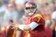 LOS ANGELES, CA - SEPTEMBER 22: Matt Barkley #7 of the USC Trojans makes a pass during the game against the California Golden Bears at Los Angeles Memorial Coliseum on September 22, 2012 in Los Angeles, California. (Photo by Harry How/Getty Images)