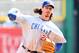 April 1, 2013; Pittsburgh, PA, USA; Chicago Cubs starting pitcher Jeff Samardzija (29) pitches against the Pittsburgh Pirates during the first inning at PNC Park. Mandatory Credit: Charles LeClaire-USA TODAY Sports