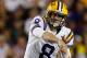 BATON ROUGE, LA - NOVEMBER 10: Zach Mettenberger #8 of the LSU Tigers throws a pass against the Mississippi State Bulldogs at Tiger Stadium on November 10, 2012 in Baton Rouge, Louisiana. (Photo by Chris Graythen/Getty Images)