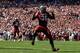 COLUMBIA, SC - NOVEMBER 12: D.J. Swearinger #36 of the South Carolina Gamecocks celebrates after making a defensive stop against the Florida Gators during their game at Williams-Brice Stadium on November 12, 2011 in Columbia, South Carolina. (Photo by Streeter Lecka/Getty Images)