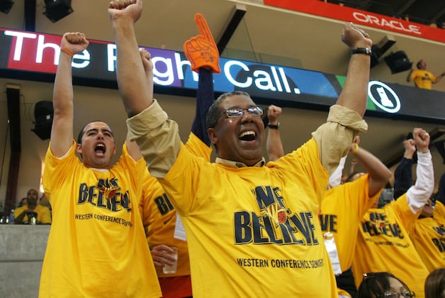 Warriors Anticipating Epic Oracle Atmosphere