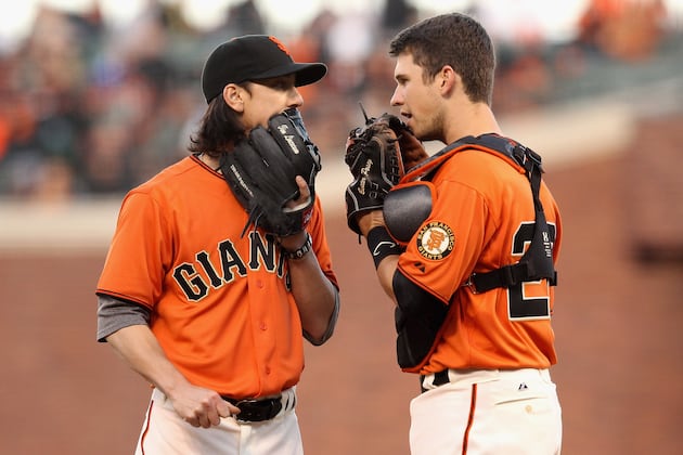 Tim Lincecum and Buster Posey: Batterymates Again