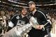LOS ANGELES, CA - JUNE 11: Mike Richards #10 and Jeff Carter #77 of the Los Angeles Kings hold the Stanley Cup in celebration after defeating the New Jersey Devils in Game Six of the 2012 Stanley Cup Finals at Staples Center on June 11, 2012 in Los Angeles, California. The Kings defeated the Devils 6-1 to win the series 4 games to 2. (Photo by Christian Petersen/Getty Images)
