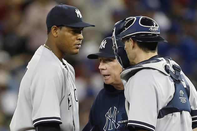 Yankees' Ivan Nova, Francisco Cervelli Exit with Injuries