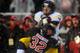 NEW BRUNSWICK, NJ - OCTOBER 29: Tyler Urban #89 of the West Virginia Mountaineers is tackled by Duron Harmon #32 of the Rutgers Scarlet Knights after catching during a game at High Point Solutions Stadium on October 29, 2011 in New Brunswick, New Jersey. (Photo by Patrick McDermott/Getty Images)