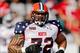 Jan 26, 2013; Mobile, AL, USA; Senior Bowl north squad offensive lineman Hugh Thornton of Illinois (72) prior to kickoff of a game against the Senior Bowl south squad at Ladd-Peebles Stadium. Mandatory Credit: Derick E. Hingle-USA TODAY Sports