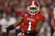 Dec, 27, 2011; Charlotte, NC, USA; North Carolina State Wolfpack cornerback David Amerson (1) reacts after returning an interception for a touchdown in the third quarter at Bank of America Stadium. Mandatory Credit: Bob Donnan-USA TODAY Sports