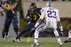 MORGANTOWN, WV - OCTOBER 20: Stedman Bailey #3 of the West Virginia Mountaineers of the West Virginia Mountaineers carries the ball against the Kansas State Wildcats during the game on October 20, 2012 at Mountaineer Field in Morgantown, West Virginia. (Photo by Justin K. Aller/Getty Images)
