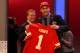 NEW YORK, NY - APRIL 25: Eric Fisher (R) of Central Michigan Chippewas stands on stage with NFL Commissioner Roger Goodell after Fisher was picked #1 overall by the Kansas City Chiefs in the first round of the 2013 NFL Draft at Radio City Music Hall on April 25, 2013 in New York City. (Photo by Chris Chambers/Getty Images)
