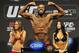Apr 26, 2013; Newark, NJ, USA; Jon Jones weighs in for his light heavyweight title bout against Chael Sonnen (not pictured) at the Prudential Center. Mandatory Credit: Joe Camporeale-USA TODAY Sports