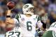 NASHVILLE, TN - DECEMBER 17: Quarterback Mark Sanchez #6 of the New York Jets throws the ball against the Tennessee Titans at LP Field on December 17, 2012 in Nashville, Tennessee. (Photo by Andy Lyons/Getty Images)