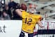 Jan 23, 2013; Mobile AL, USA; Senior Bowl north squad quarterback Ryan Nassib of Syracuse (12) passes during the Senior Bowl north squad practice at Ladd-Peebles Stadium. Mandatory Credit: John David Mercer-USA TODAY Sports