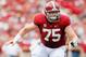 TUSCALOOSA, AL - SEPTEMBER 08: Barrett Jones #75 of the Alabama Crimson Tide blocks against the Western Kentucky Hilltoppers at Bryant-Denny Stadium on September 8, 2012 in Tuscaloosa, Alabama. (Photo by Kevin C. Cox/Getty Images)